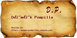 Dömök Pompilla névjegykártya